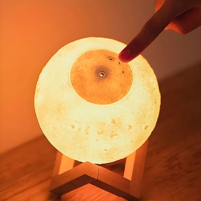 MOON LAMP HUMIDIFIER – Luz relajante, hidratación ambiental y bienestar total en tu espacio