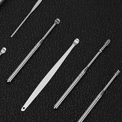 KIT LIMPIA OÍDOS METÁLICO – Higiene precisa, reutilizable y cuidado seguro para tus oídos