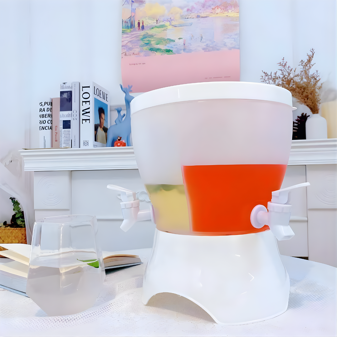 DISPENSADOR DE BEBIDAS 3 EN 1 – Servido práctico, conservación fresca y organización en un solo sistema