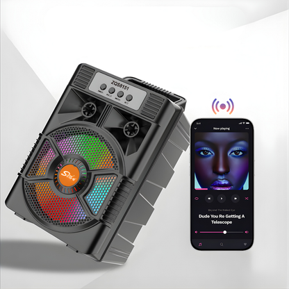 BOCINA PORTÁTIL – Potencia envolvente, conexión inalámbrica y sonido perfecto para cada momento