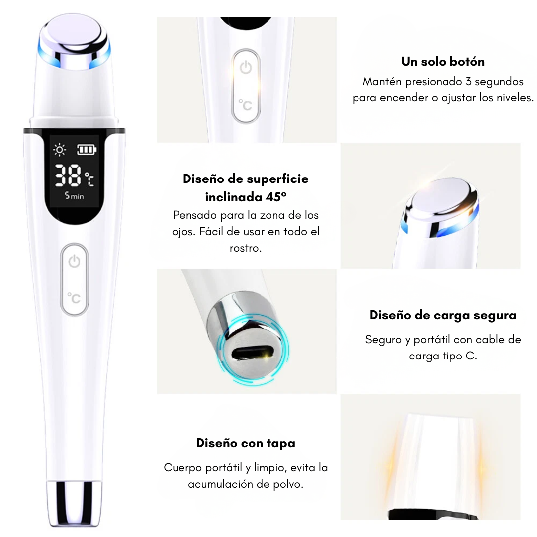 DISPOSITIVO OCULAR TÉRMICO IÓNICO PARA OJOS – Relaja, descongestiona y rejuvenece tu mirada