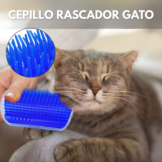 CEPILLO RASCADOR GATO (PACK DE 2) – Relaja, masajea y elimina el pelo suelto