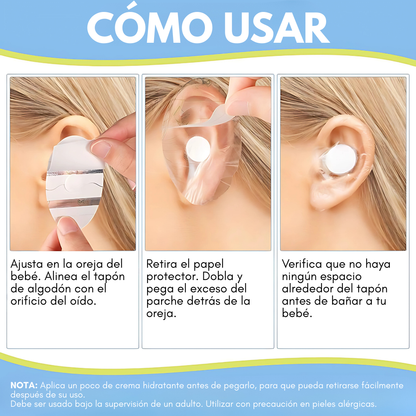PROTECTOR AUDITIVO PARA DUCHA (10 UNDS.) – Cuida los oídos de tu bebé al bañarlo