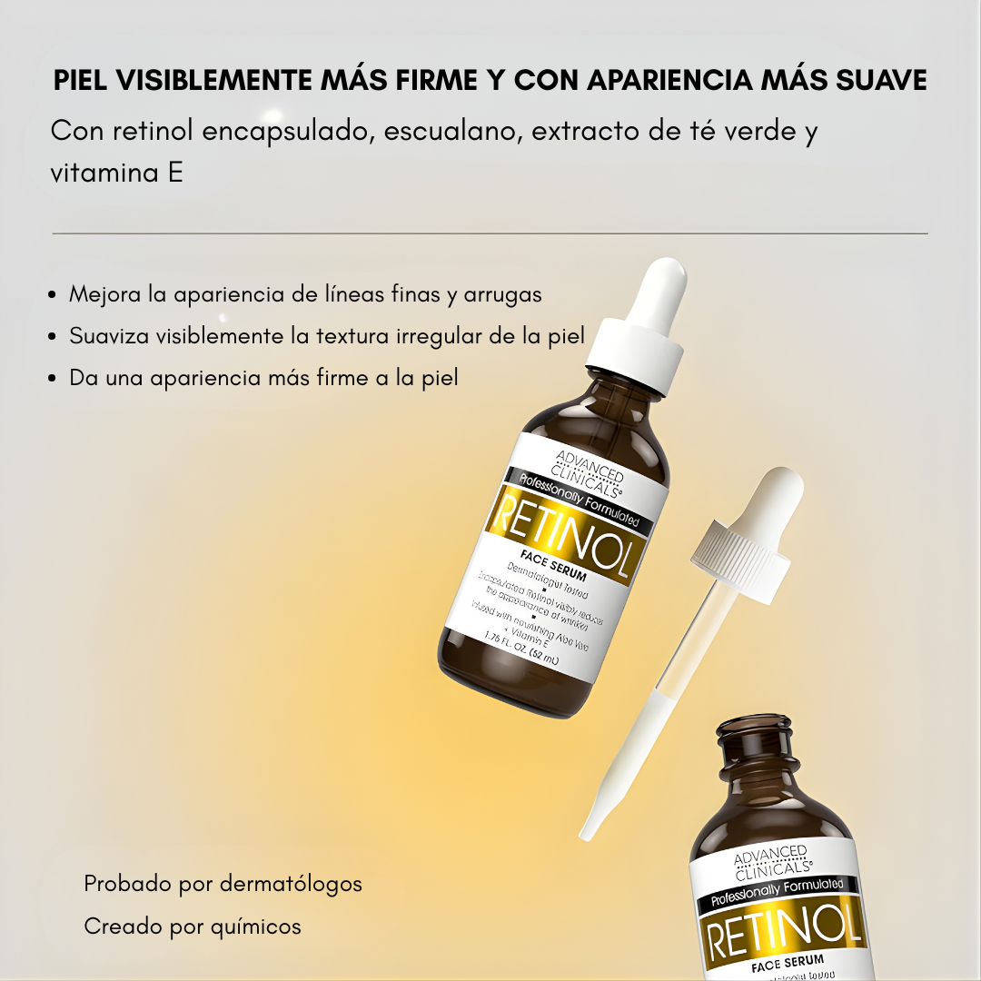 RETINOL SERUM – Piel más firme, líneas suavizadas y renovación visible cada día