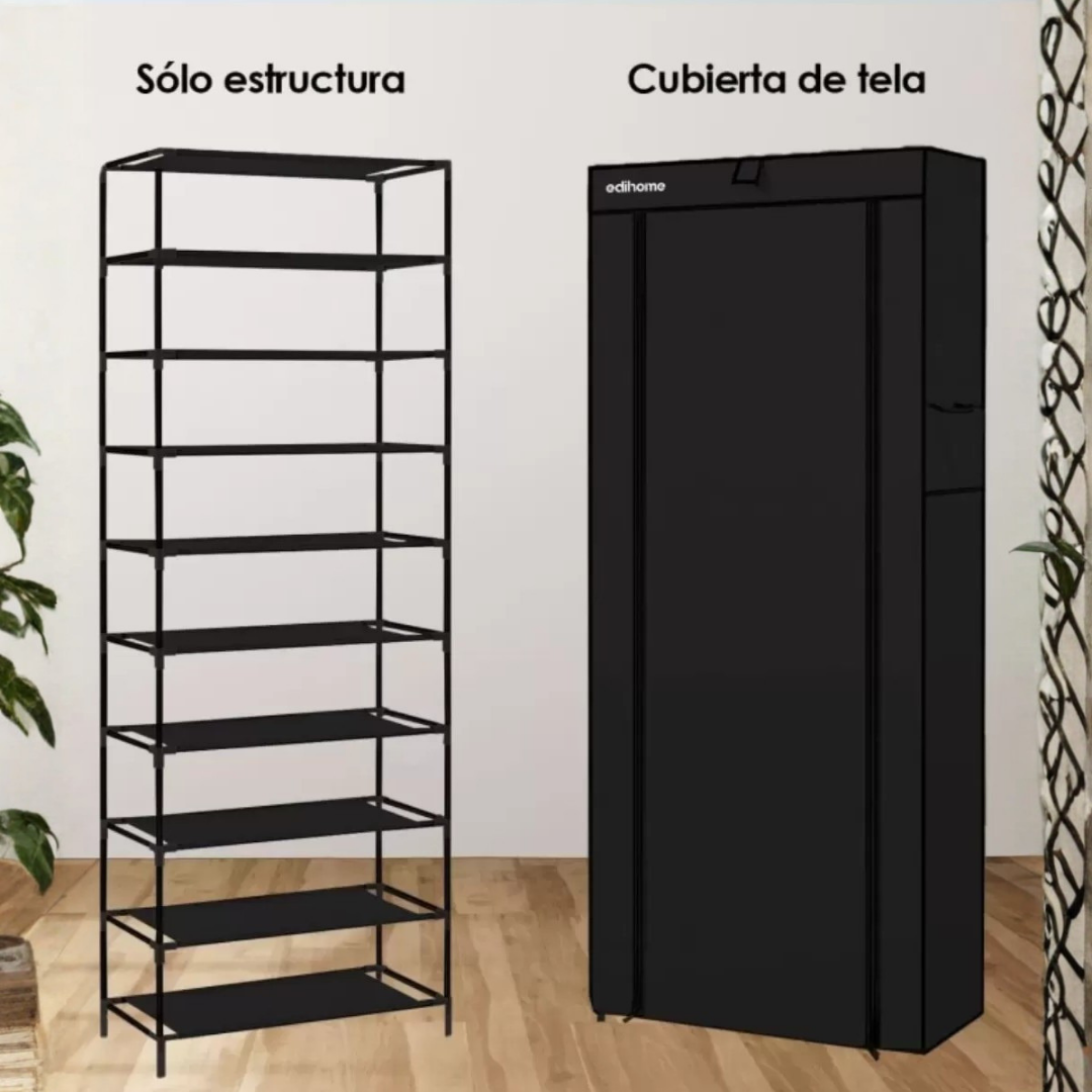 ZAPATERA DE TELA – Organización inteligente, ahorro de espacio y zapatos siempre ordenados