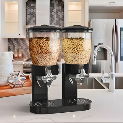 DISPENSADOR DOBLE DE CEREAL – Organización inteligente, porciones perfectas y desayuno sin complicaciones