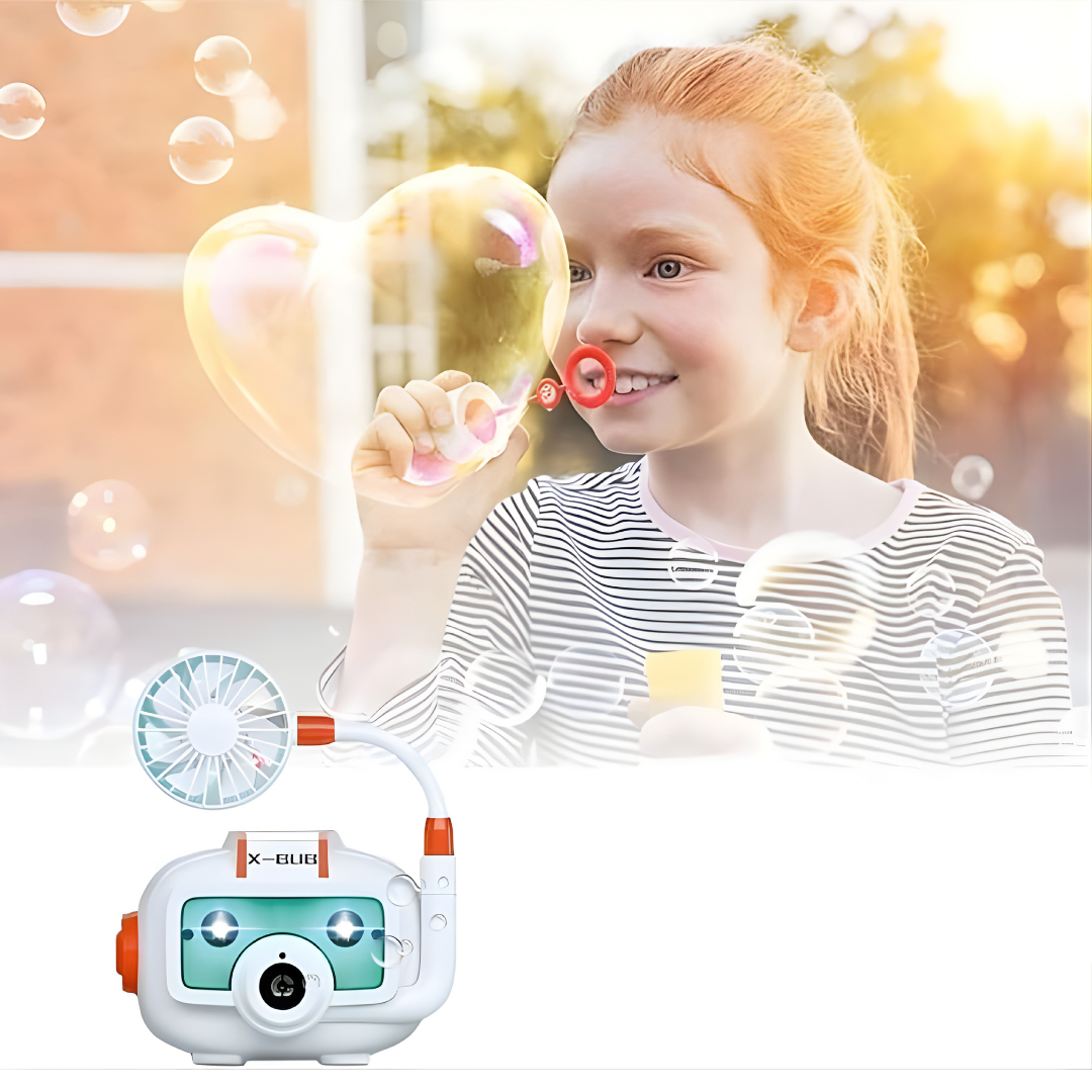 BUBBLE CAMERA – Diversión infinita, burbujas mágicas y un juguete que encanta a niños de todas las edades