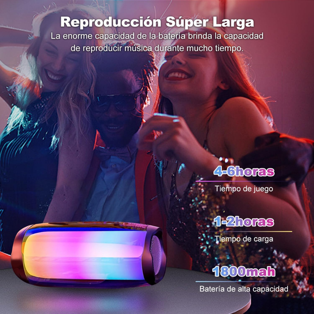 BOCINA CON LUCES LED – Potencia, estilo y ambiente en un solo dispositivo