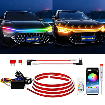 LUZ LED PARA CAPÓ – Estilo deportivo, visibilidad moderna y presencia única en tu auto
