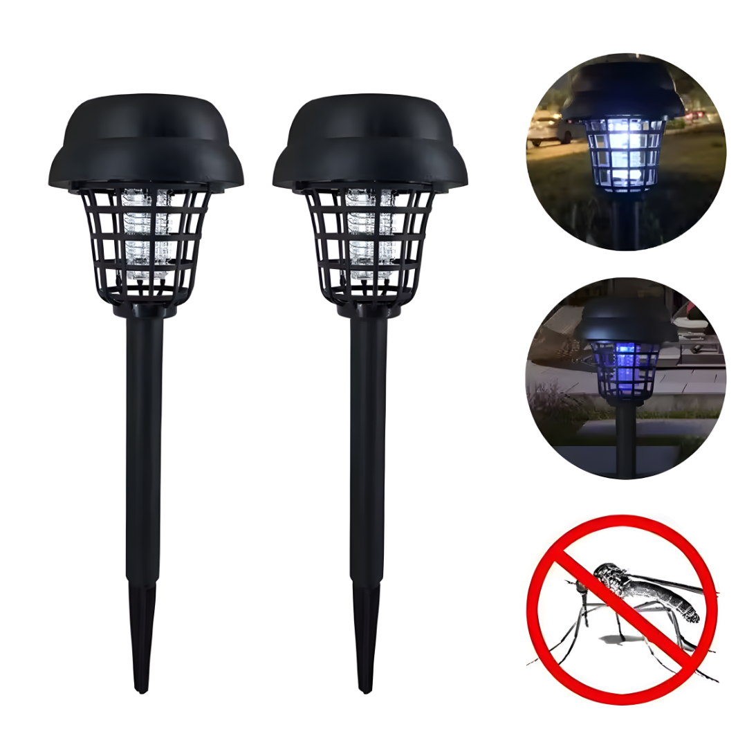 LÁMPARA SOLAR MATA MOSQUITOS – Iluminación y protección en un solo dispositivo