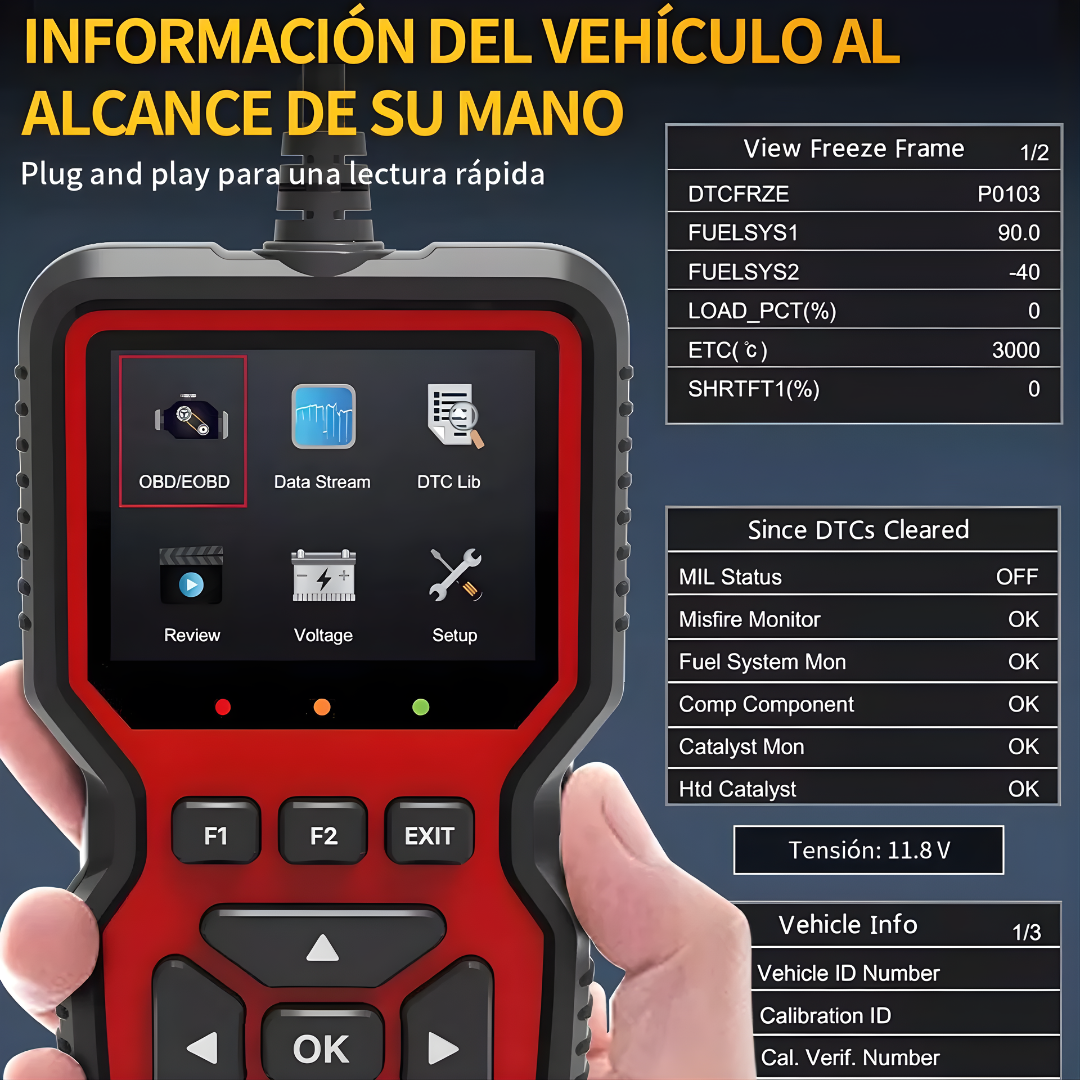 SCANNER PARA CARRO – Diagnóstico inteligente, lectura precisa y control total de tu vehículo