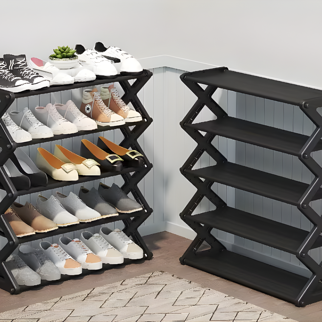 ZAPATERA PLEGABLE 5 NIVELES – Organización práctica, moderna y adaptable para cada espacio