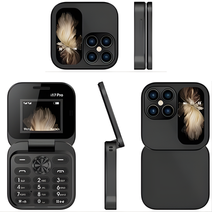 TELÉFONOS i17 PRO NEGRO – Diseño plegable, potencia moderna y estilo sin límites
