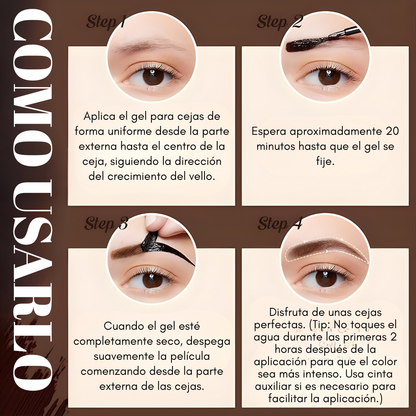 GEL PARA CEJAS FÁCILES DE DESPEGAR – Fijación perfecta, acabado natural y cejas definidas sin dolor