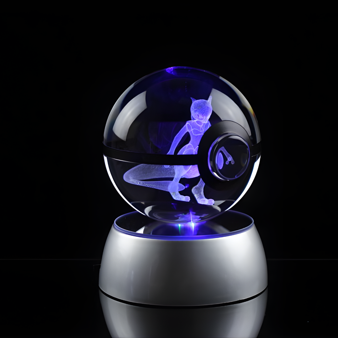 POKEBALL CRISTAL 3D LUMINOSA – Magia, luz y colección en una esfera legendaria