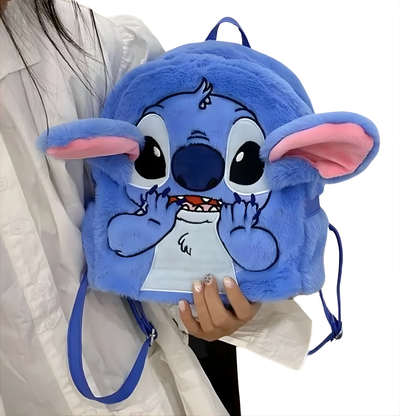 MOCHILA STITCH PELUCHE KAWAII – Suavidad adorable, estilo único y compañía perfecta para tu día a día