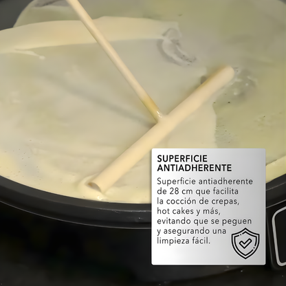 CREPERA ELÉCTRICA – Cocción uniforme, superficie antiadherente y crepes perfectos en minutos