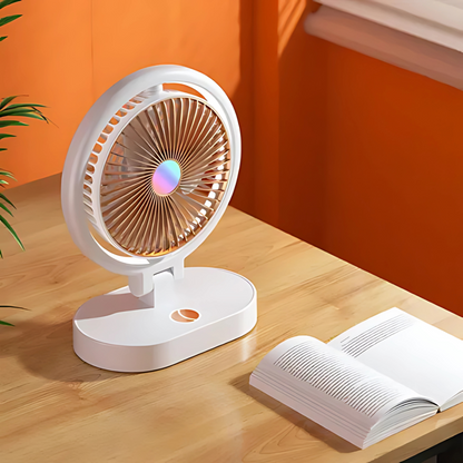 VENTILADOR DE ESCRITORIO – Frescura portátil en cualquier momento