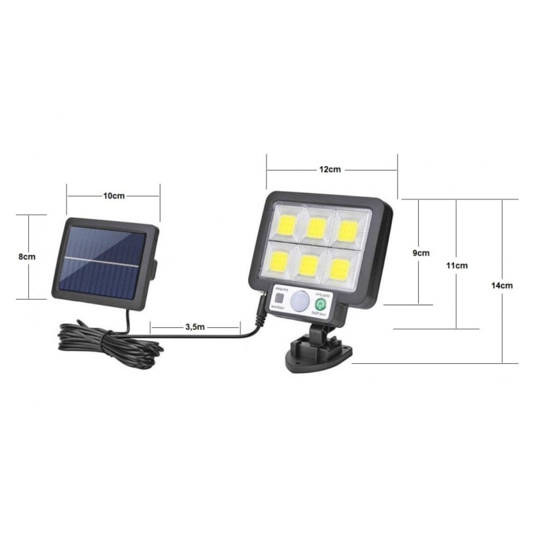 SPLIT LÁMPARA SOLAR – Iluminación potente, automática y resistente para tu hogar y jardín