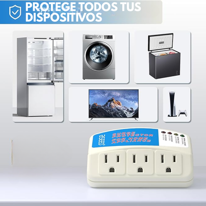 PROTECTOR DE VOLTAJE 3 ENTRADAS – Seguridad y estabilidad para tus equipos eléctricos