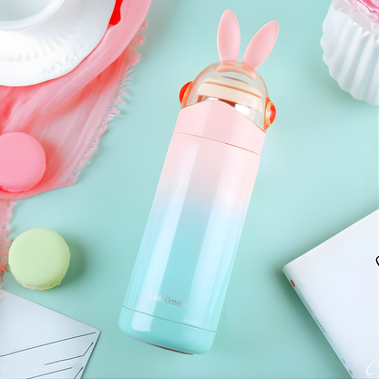 TERMO OREJITAS DE CONEJO KAWAII – Dulzura adorable, aislamiento térmico y bebidas perfectas todo el día