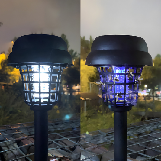 LÁMPARA SOLAR MATA MOSQUITOS – Iluminación y protección en un solo dispositivo
