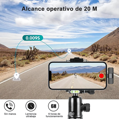 PAR DE MICRÓFONOS INALÁMBRICOS – Audio profesional sin cables ni complicaciones