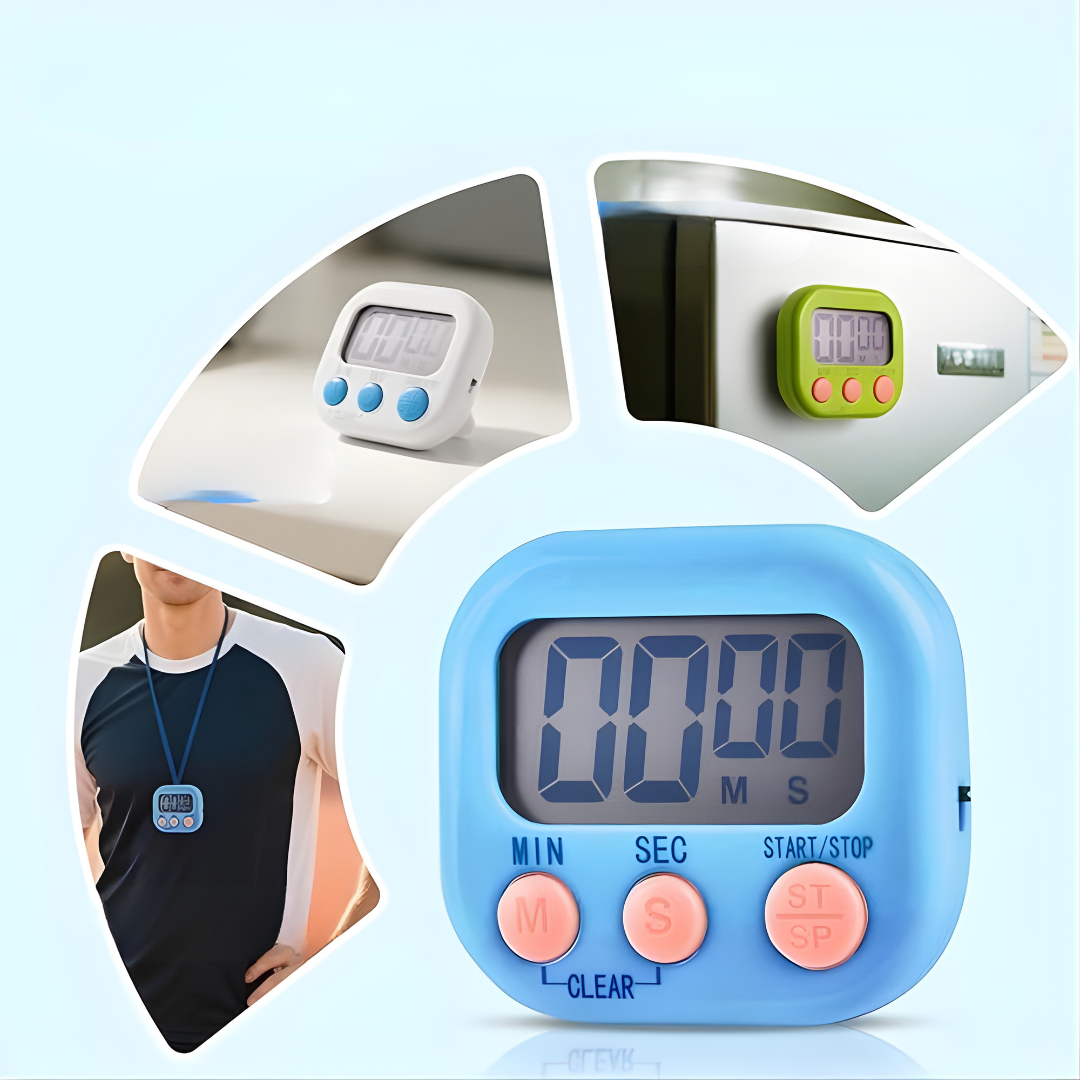 TIMER DIGITAL DE COCINA – Control preciso del tiempo, organización total y resultados perfectos en cada receta