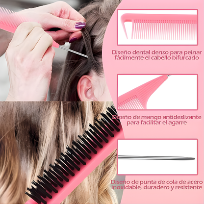 SET DE PELUQUERÍA ROSA PARA PEINADOS – Estilo diario, control total y resultados prolijos sin esfuerzo