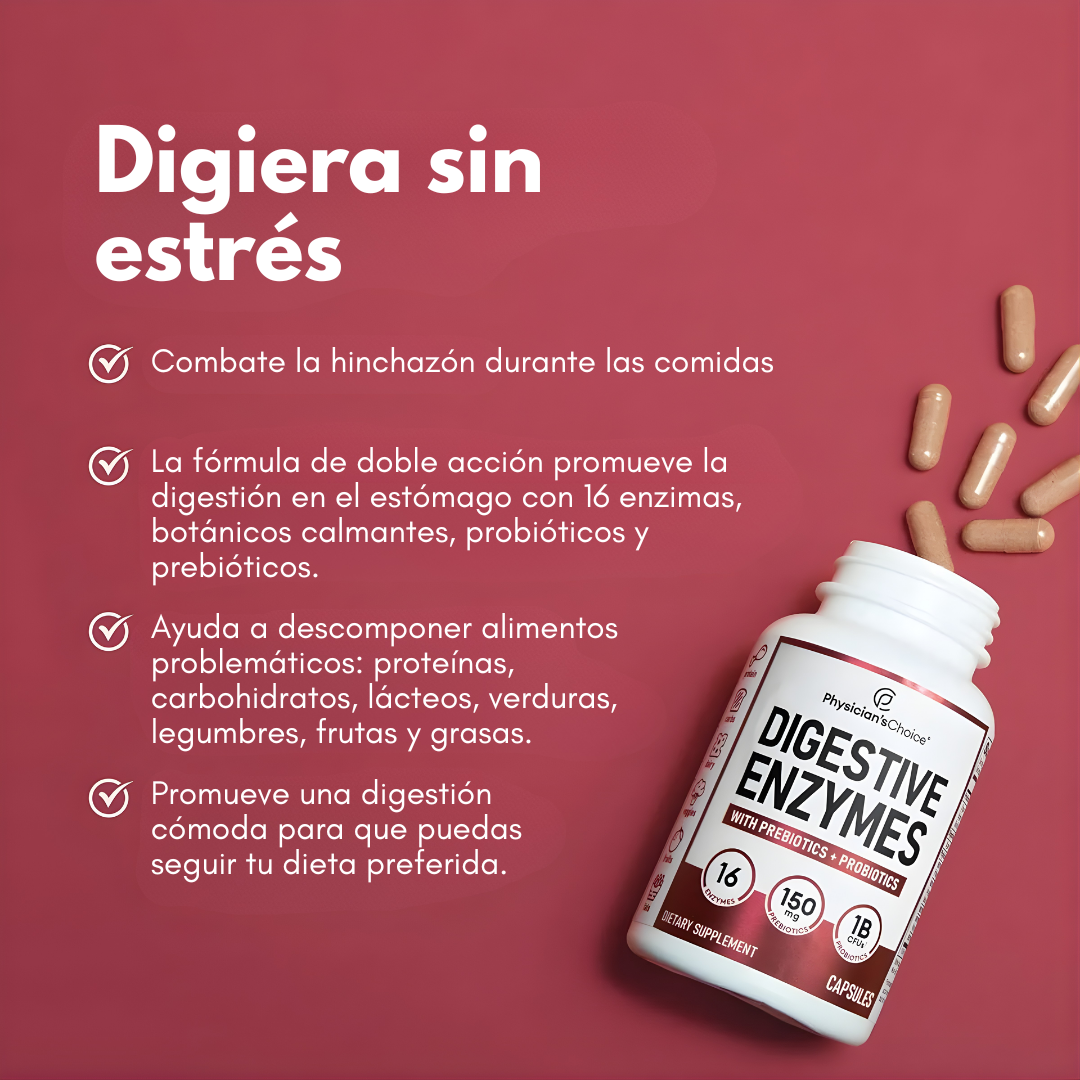 ENZIMAS DIGESTIVAS PLIS – Digestión eficiente, confort diario y apoyo intestinal desde el interior