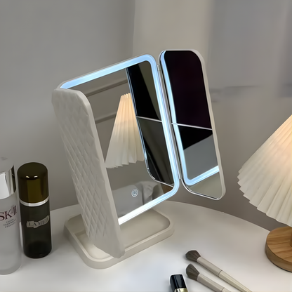 ESPEJO CON LUZ LED – Iluminación perfecta, diseño compacto y acabado profesional en tu rutina de belleza