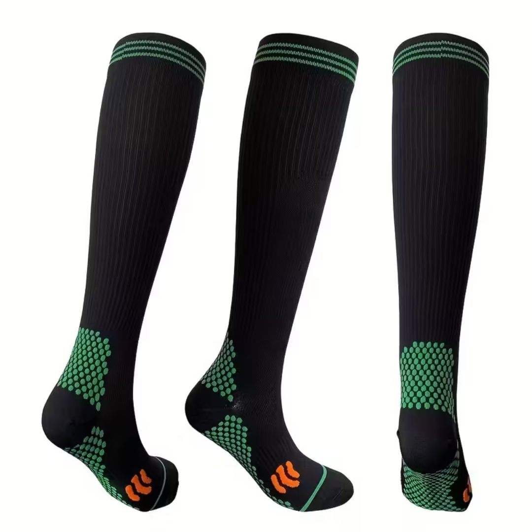 L / XL CALCETINES UNISEX DE COMPRESIÓN – Alivio, soporte y energía para tus piernas