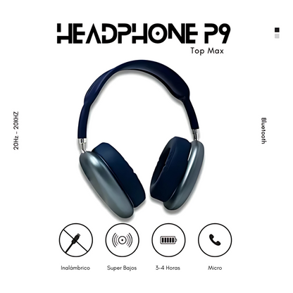 AUDÍCULARES INALÁMBRICOS BLUETOOTH PLUS MAX P9 – Sonido envolvente y comodidad total en cada uso