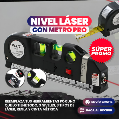 NIVEL LASER 3 EN 1 – Precisión profesional, líneas perfectas y resultados exactos en cada proyecto