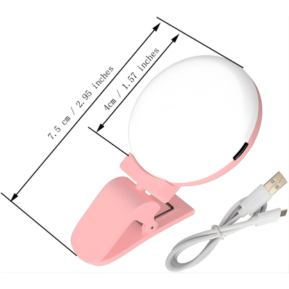 LUZ MINI Q SELFIE (Pack por 2) – Iluminación perfecta, fotos nítidas y brillo profesional en cualquier momento