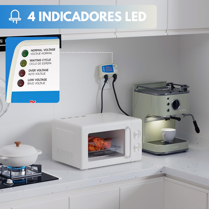 PROTECTOR DE VOLTAJE 3 ENTRADAS – Seguridad y estabilidad para tus equipos eléctricos
