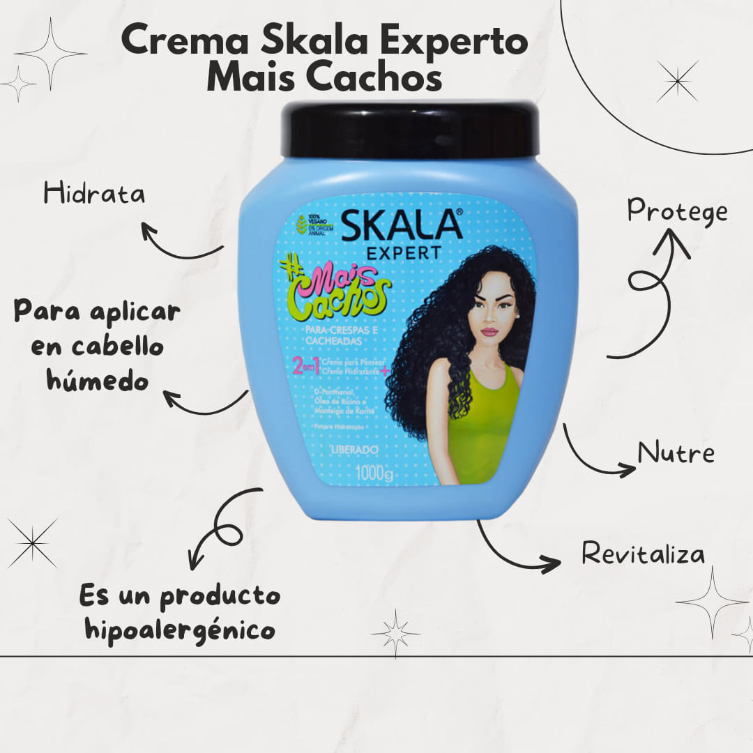 TARRO DE CREMA DE TRATAMIENTO SKALA – Hidratación, brillo y suavidad irresistible para tu cabello