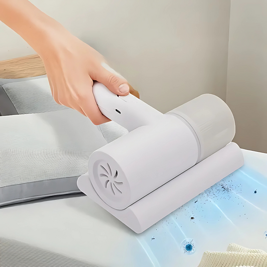 ASPIRADORA ELÉCTRICA PARA COLCHONES Y TAPICERÍA - Respira mejor, duerme mejor: elimina lo que no ves.