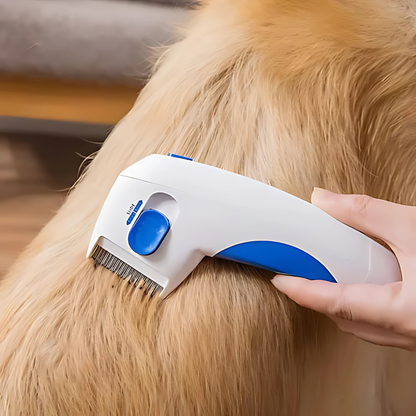 PEINE ELECTRICO MATA PULGAS - Elimina las pulgas al instante y sin químicos, cuidando la piel de tu mascota.