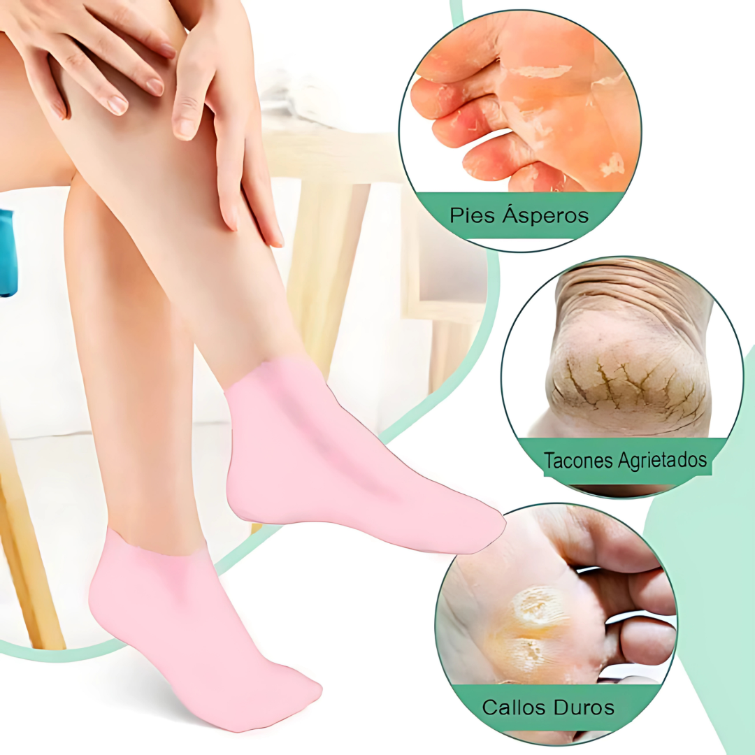 Pack X2 Und. Calcetines Hidratantes HydraHeel - Camina con suavidad: pies renovados y sin asperezas.