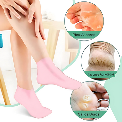 Pack X2 Und. Calcetines Hidratantes HydraHeel - Camina con suavidad: pies renovados y sin asperezas.