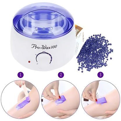 Olla de Cera PRO Wax 100 - Di adiós al vello no deseado desde casa, sin dolor de cabeza ni filas en el salón.