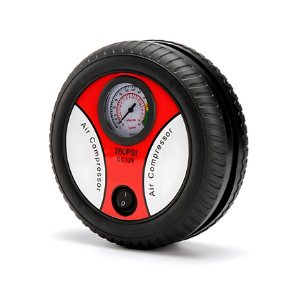 Compresor de Aire Portátil 12V – Solución instantánea para llantas desinfladas