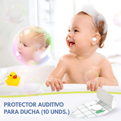 PROTECTOR AUDITIVO PARA DUCHA (10 UNDS.) – Cuida los oídos de tu bebé al bañarlo