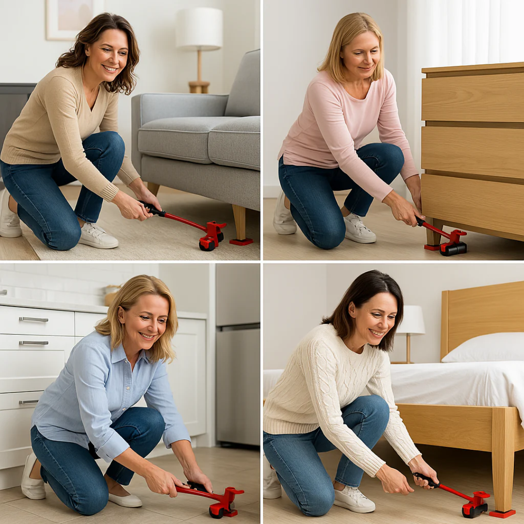AYUDANTE DE MUDANZA DE PALANCA - Desliza tus muebles sin rayar el piso ni pedir ayuda
