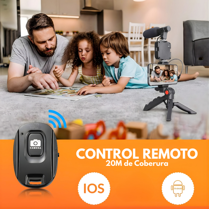 KIT CREACIÓN DE CONTENIDO – Producciones más profesionales, mejor imagen y audio en cualquier lugar