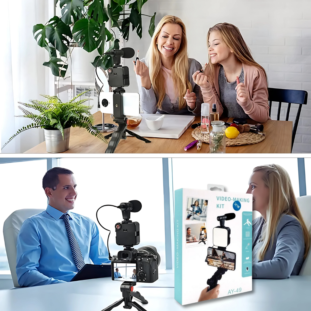 KIT CREACIÓN DE CONTENIDO – Producciones más profesionales, mejor imagen y audio en cualquier lugar