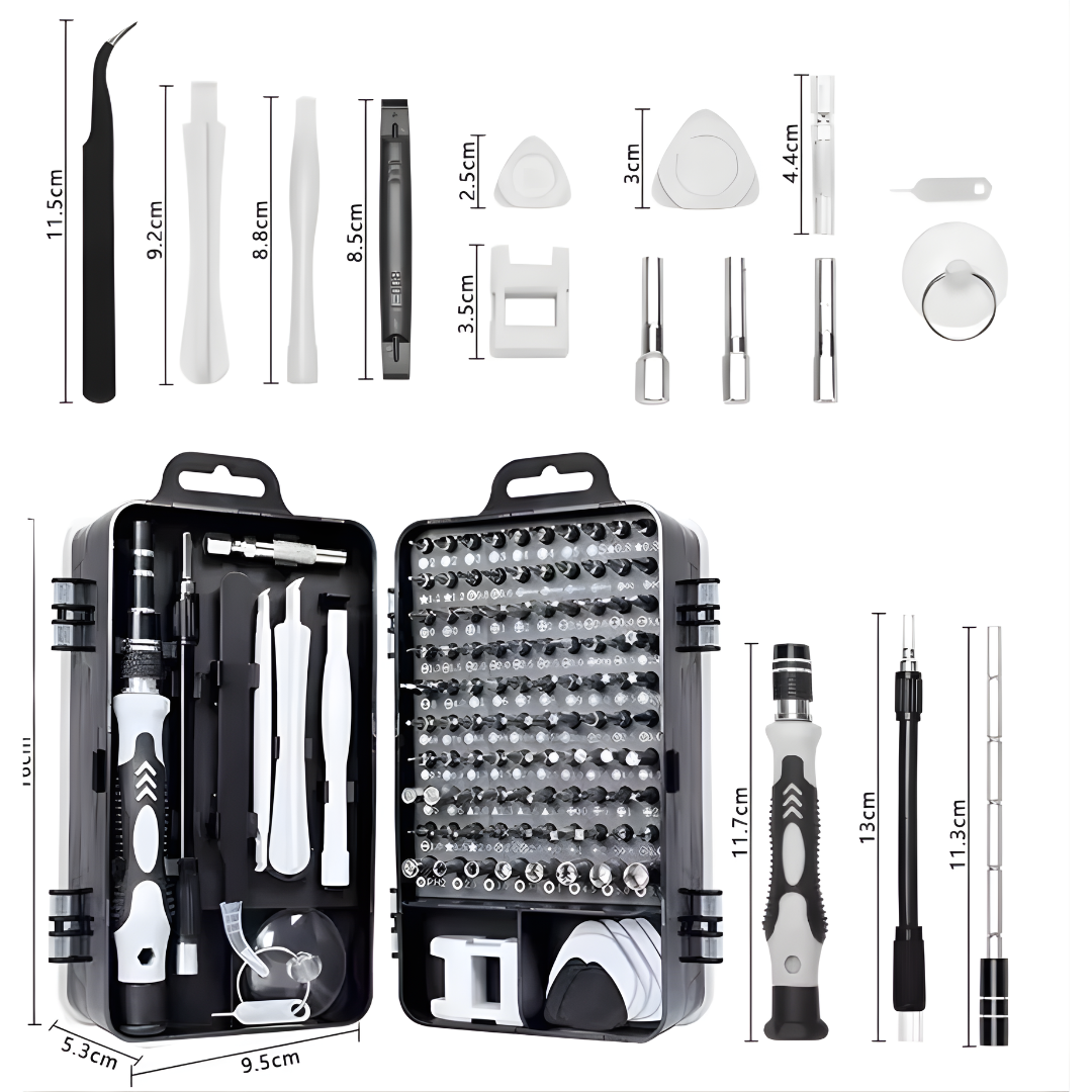 Kit 115 Piezas FixMaster Pro - Pequeño en tamaño, enorme en soluciones.