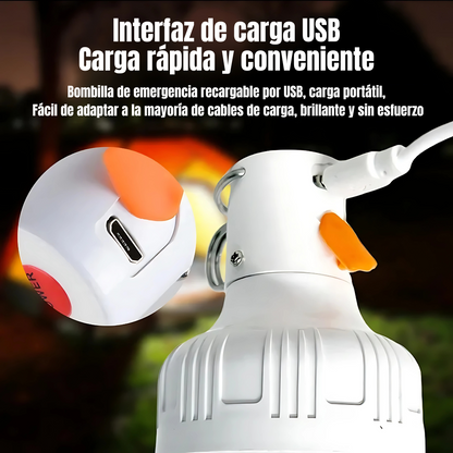 Bombilla LED Recargable VoltGlow - Luz potente y recargable para cada momento.