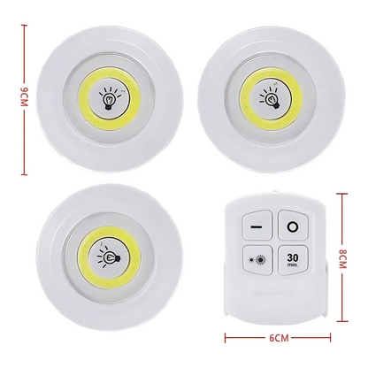 LÁMPARAS LED CON CONTROL - Luz donde la necesites, sin enchufes, sin límites